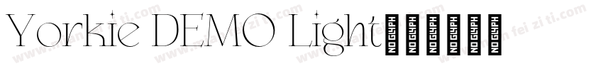 Yorkie DEMO Light字体转换